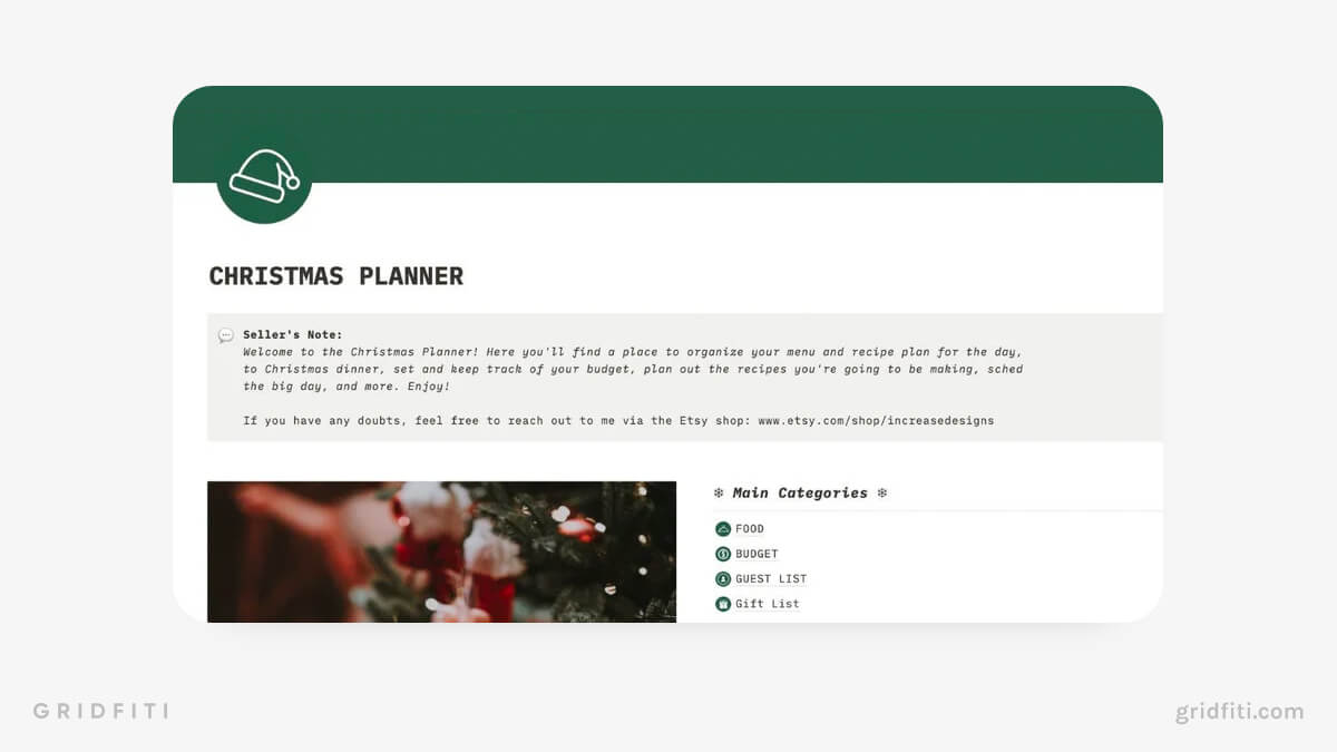 Holiday Planner Notion Template Bundle