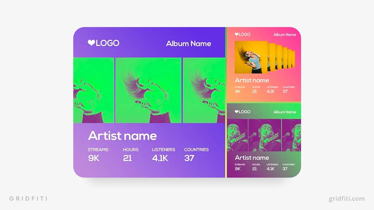 Spotify Wrapped Artist Template
