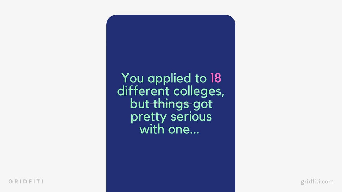 College Application Wrapped-Styled Template