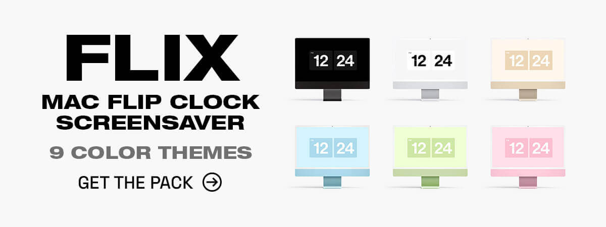 Flix Clock Screensaver