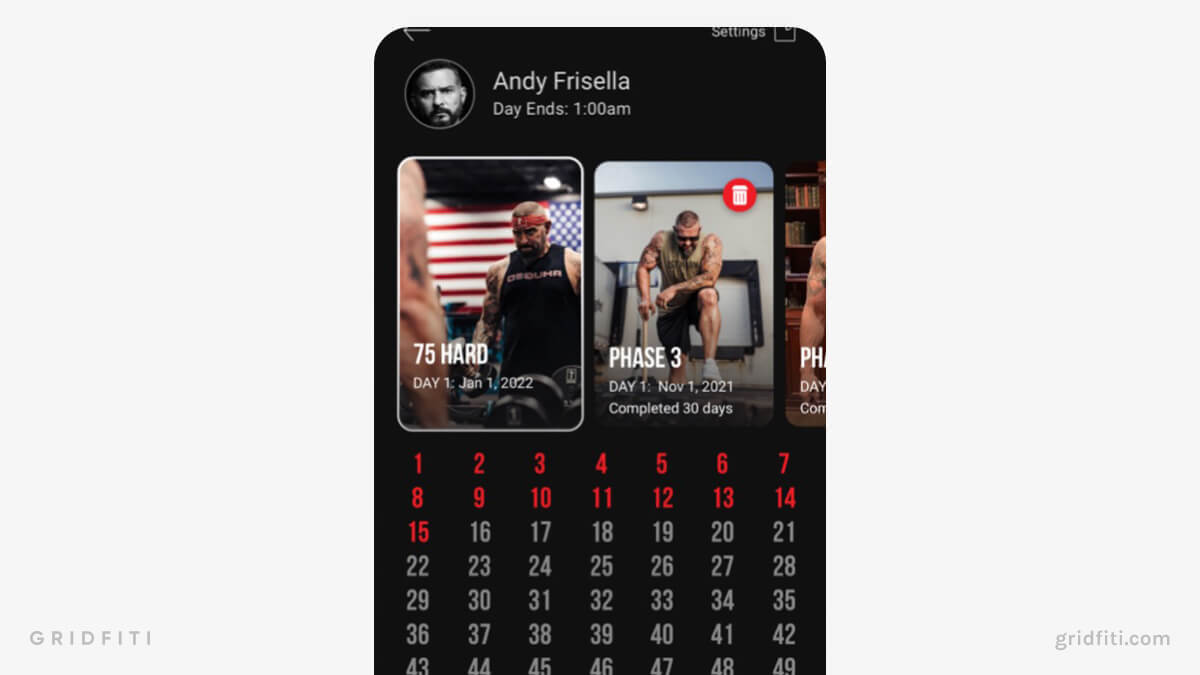 The 27 Best 75 Hard Challenge Templates Trackers Gridfiti