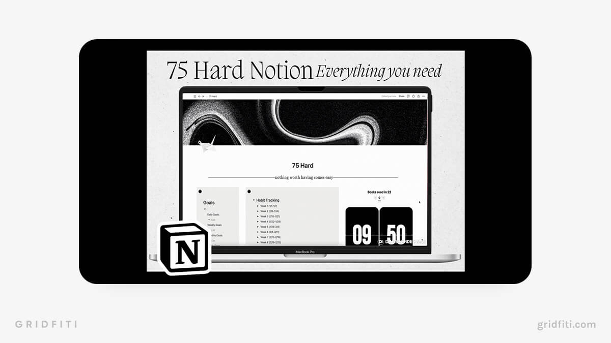75 Hard Habit Tracker Notion Template