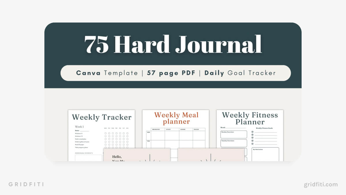 Ultimate 75 Hard Digital Journal & Tracker