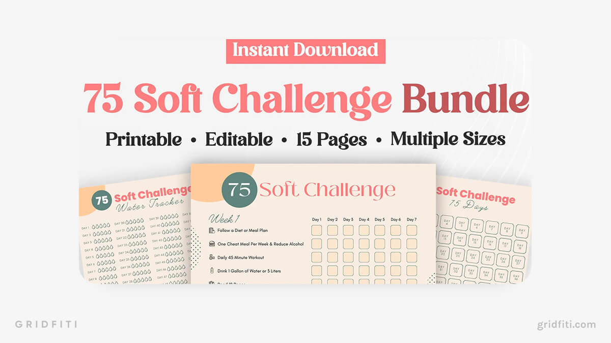 75 Soft Challenge Rules & PDF Planner