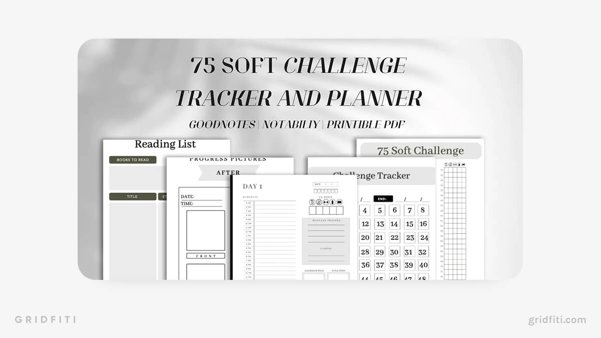 The 26 Best 75 Soft Challenge Templates: Printable PDFs & Digital