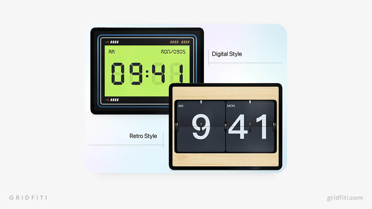 aesthetic flip clock online