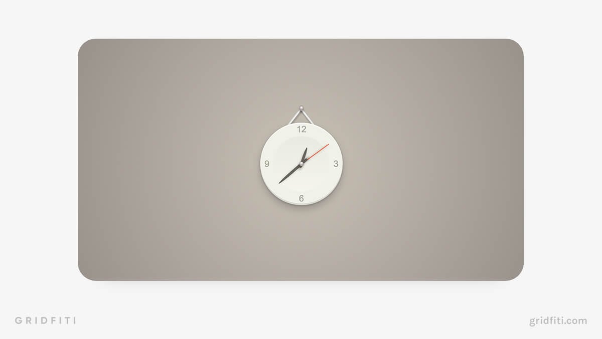 Minimalist Wall Clock Online