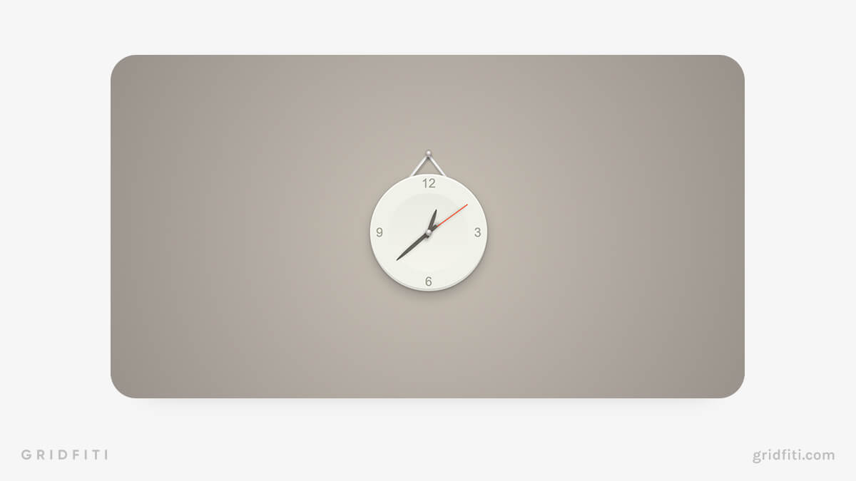 Minimalist Wall Clock Online