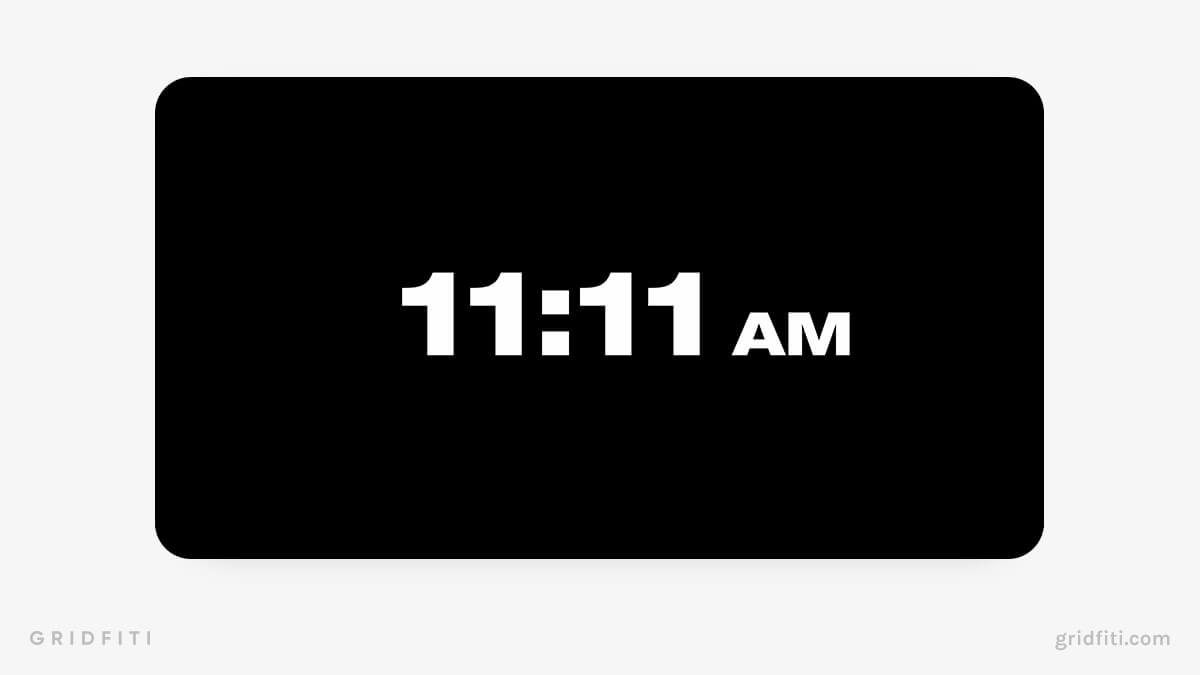 Minimalist Online Clock