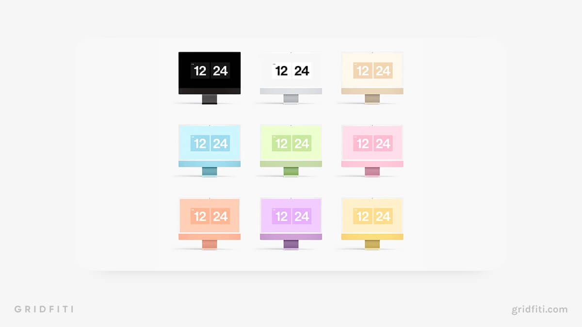 Colorful Flip Clock Screensaver