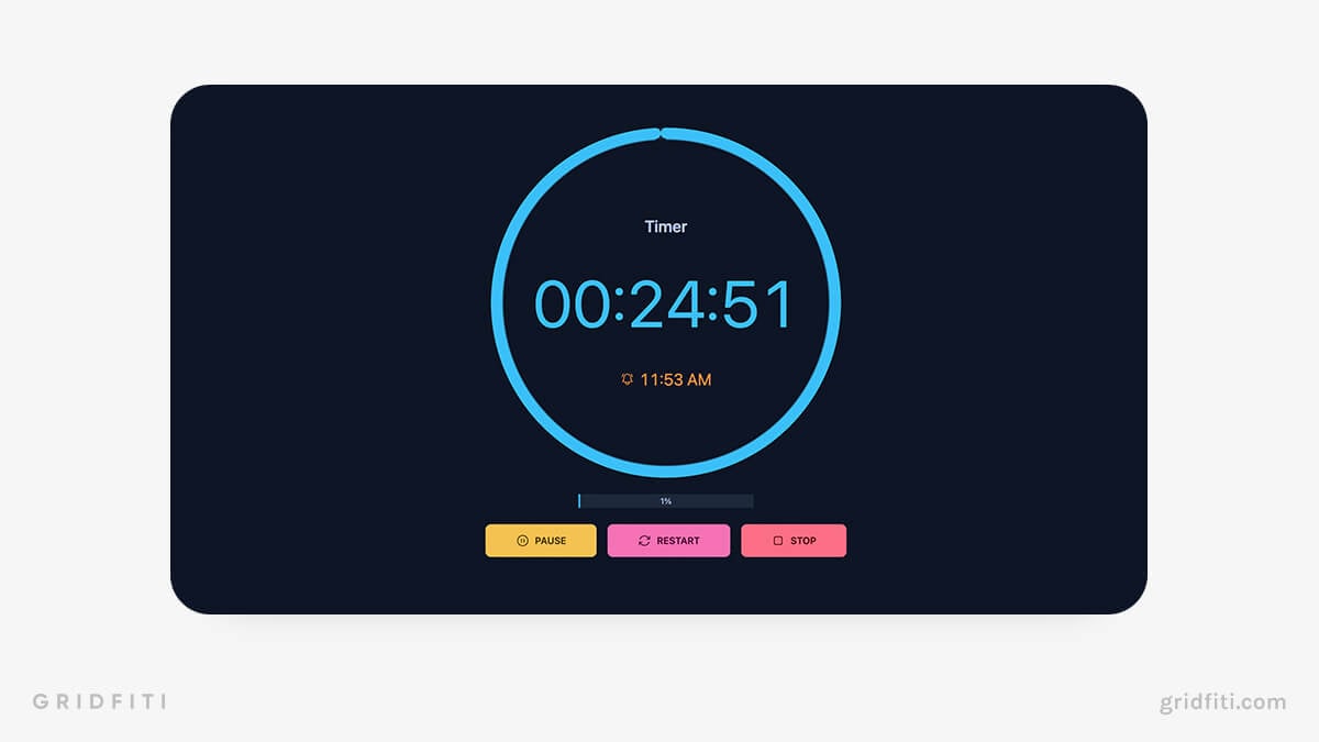 Simple Online Countdown Timer