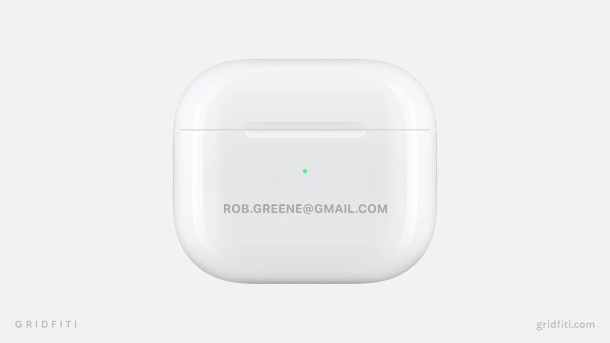 Engraving Contact Info on AirPods