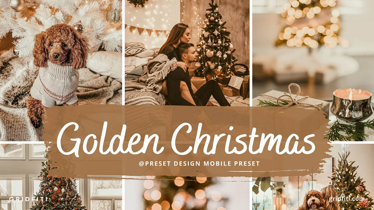 Golden Warm Christmas Presets