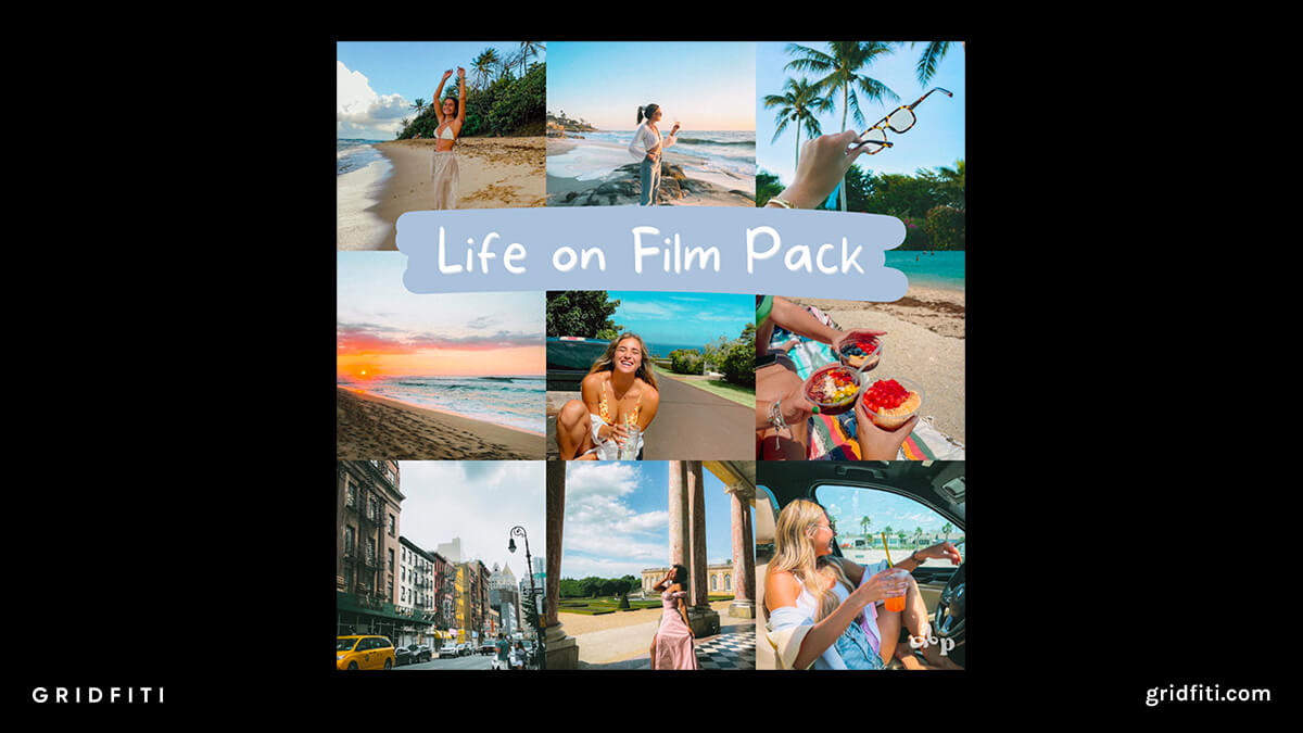 Life On Film Preset Pack for Lightroom