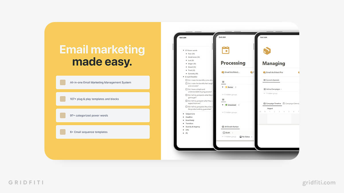 Advanced Email Notion Template