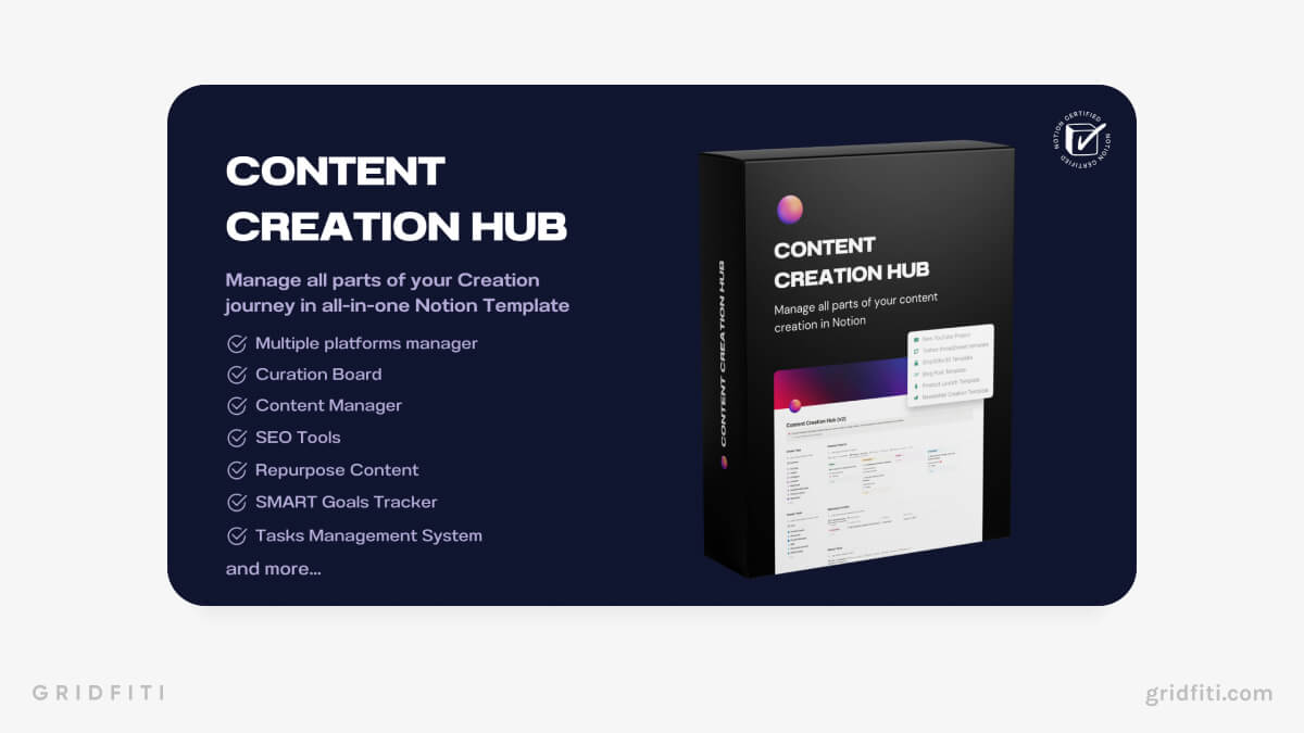 Notion Content Creation Hub
