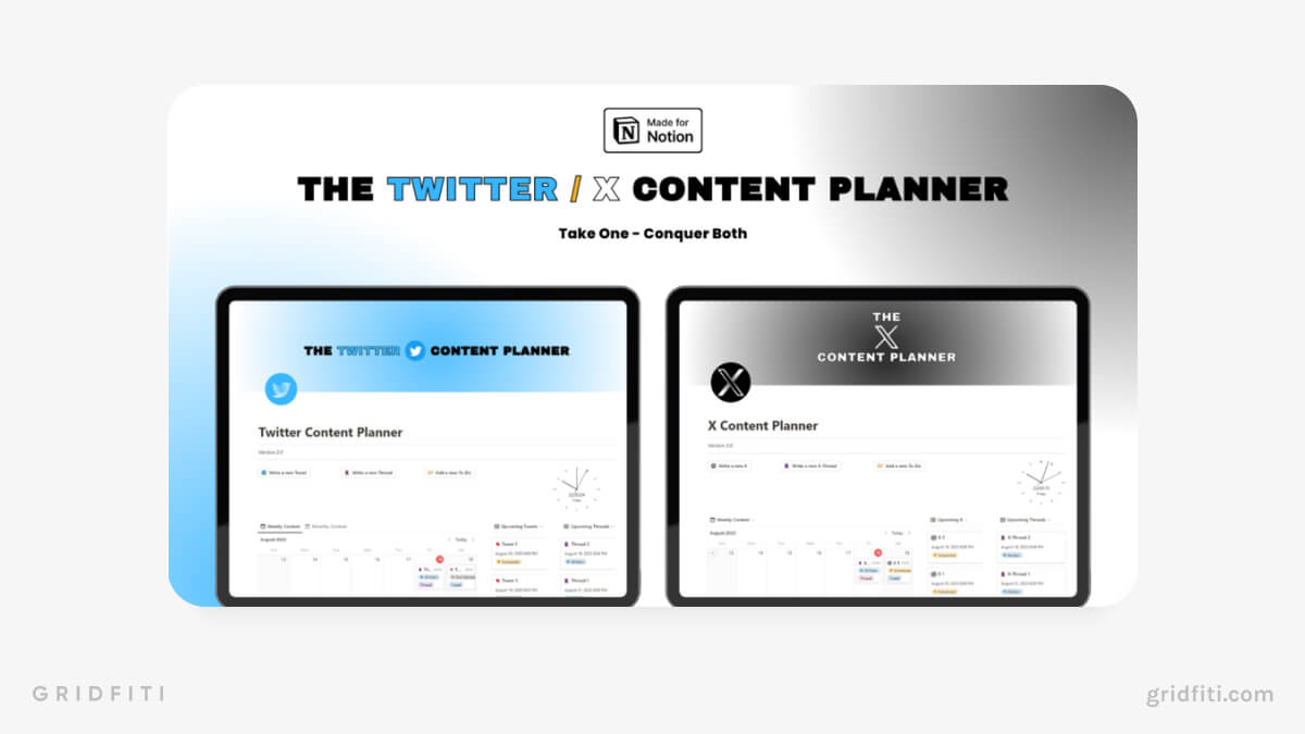 Twitter/X Content Planner