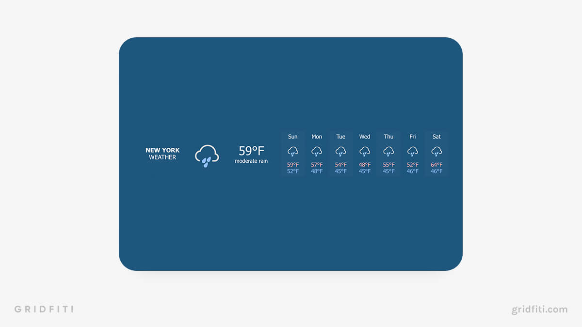 WeatherWidget.io Notion Widget