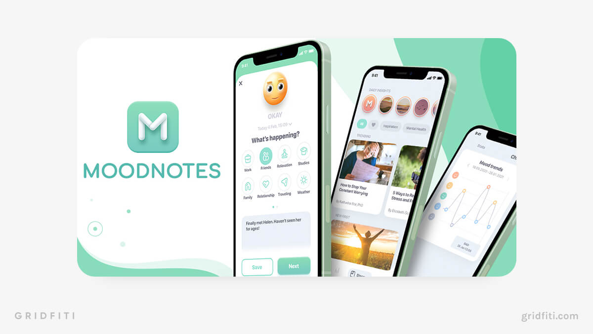 Moodnotes App for Mood Journaling