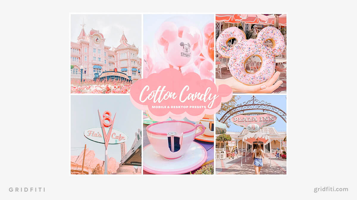 Cotton Candy Pink Pastel Preset