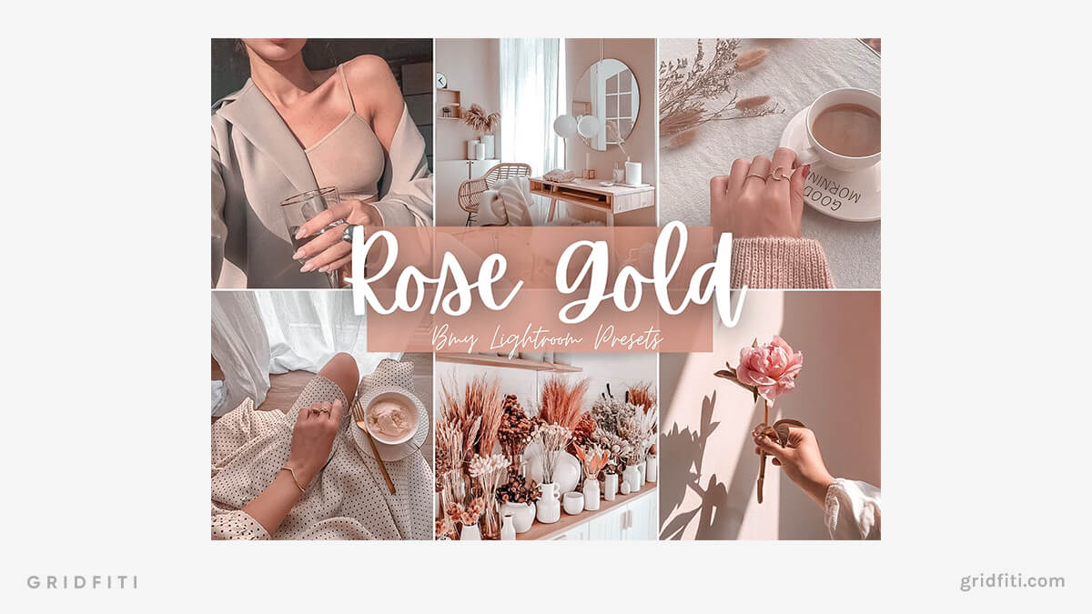 Rose Gold Pastel Lightroom Preset