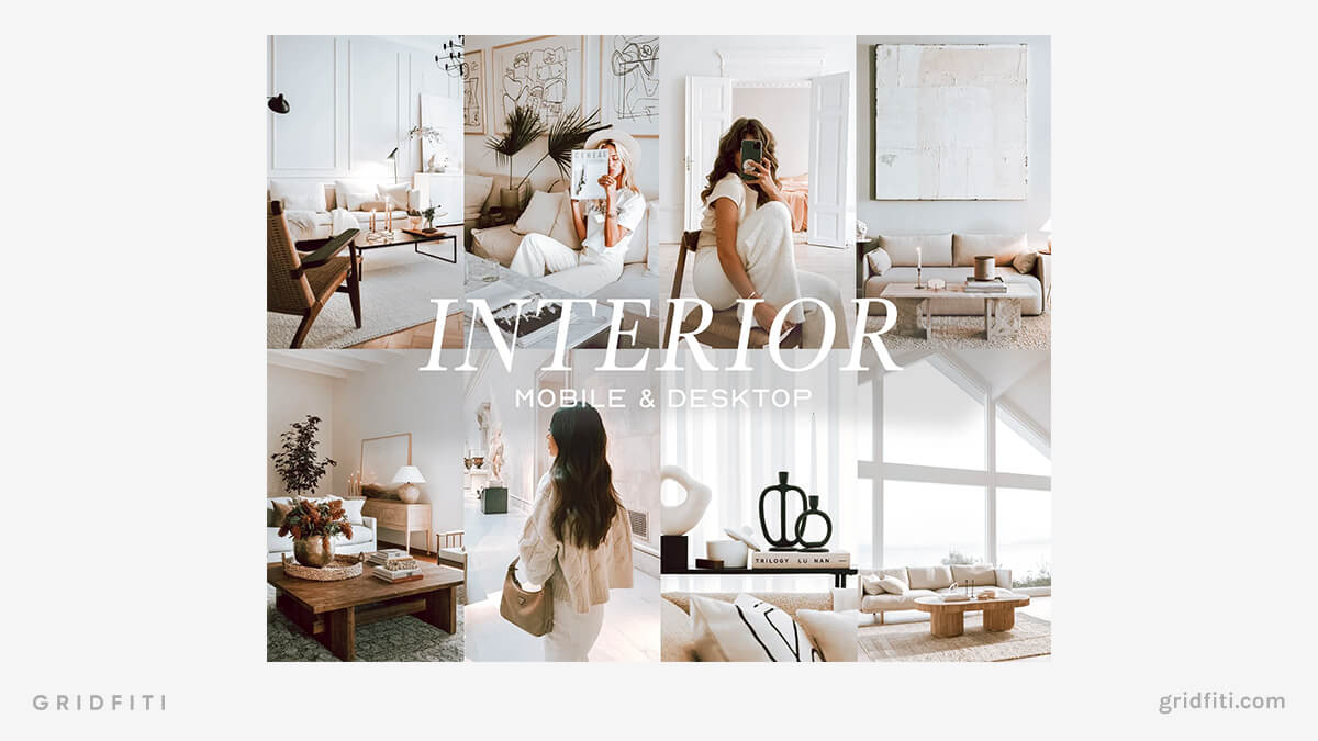 Bright Interior Lightroom Presets