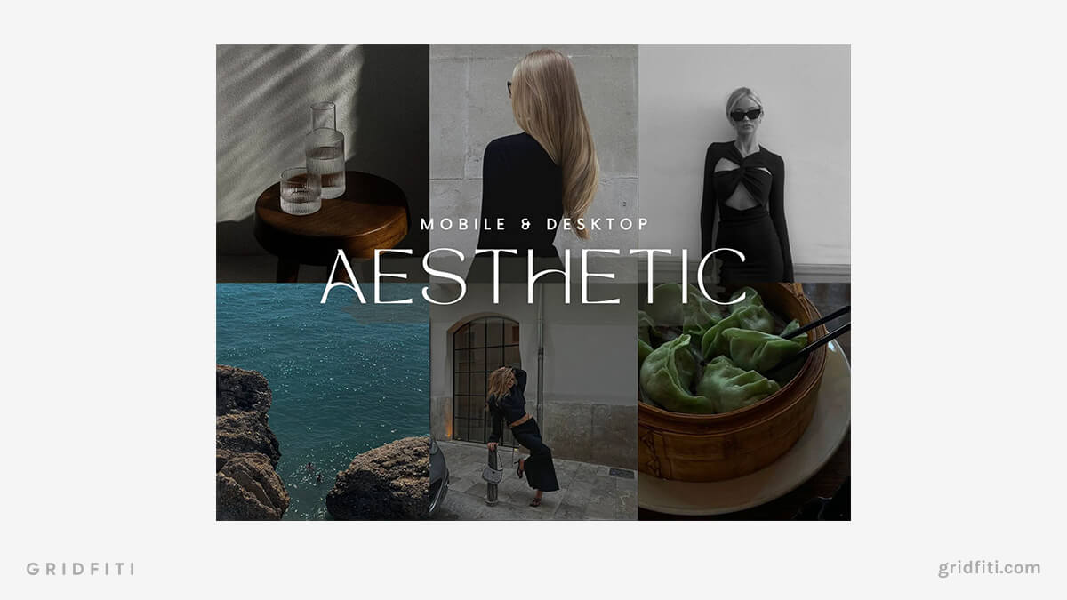 Aesthetic Dark Preset For Lightroom Mobile & Desktop