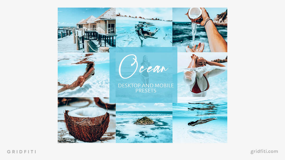 Aesthetic Ocean Presets for Bloggers