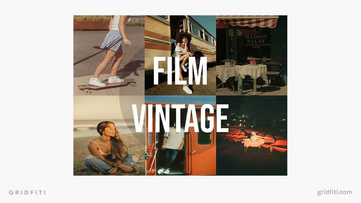 Aesthetic Film Vintage Lightroom Presets