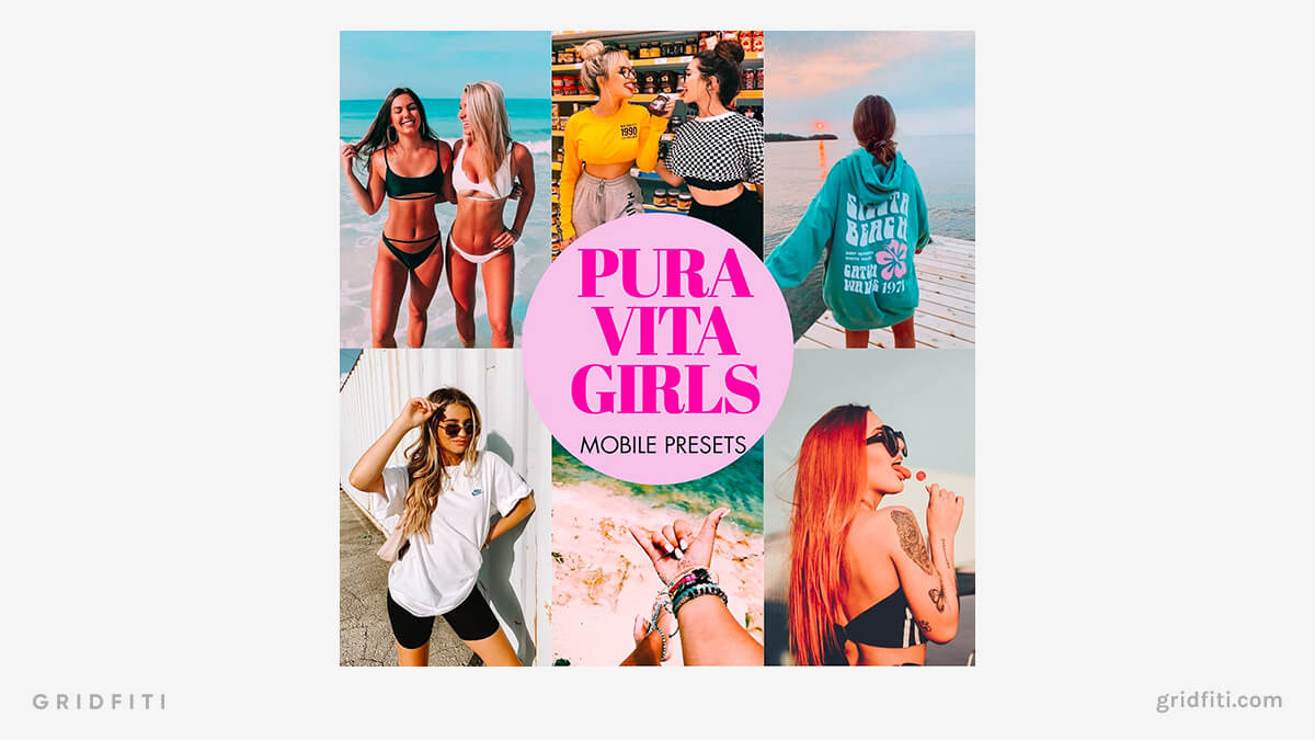 Pura Vita VSCO Girl Preset Pack