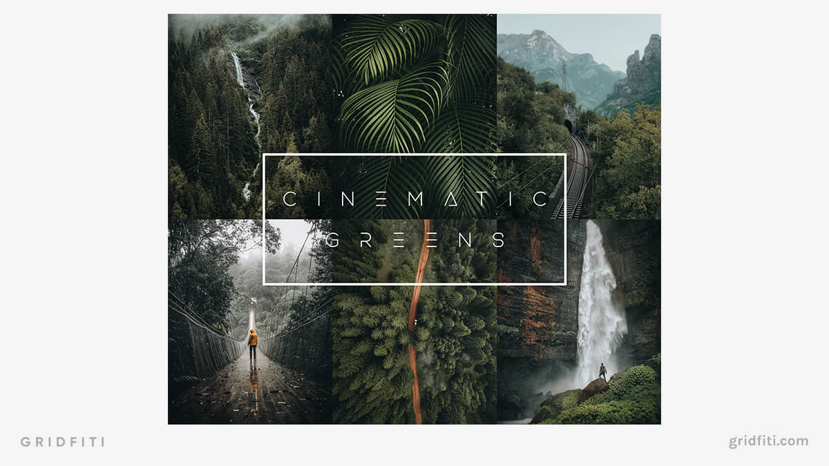 Lightroom Presets for Green Cinematics