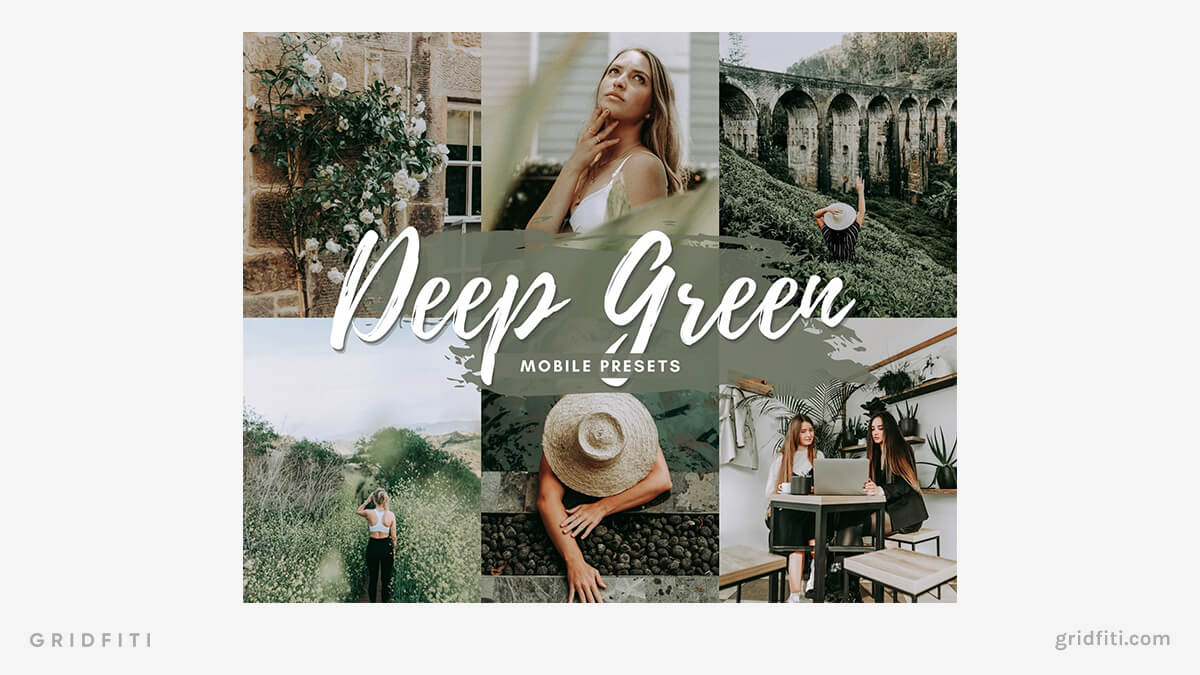 Deep Green Mobile Lightroom Presets