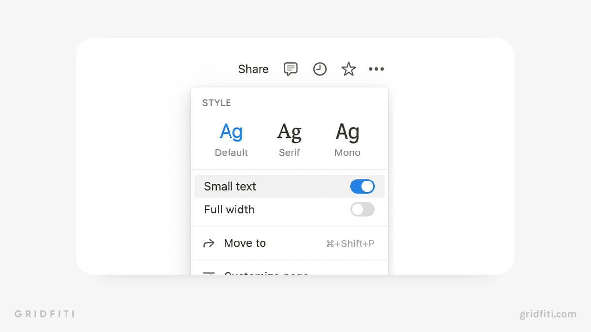 How to change text size in Notion