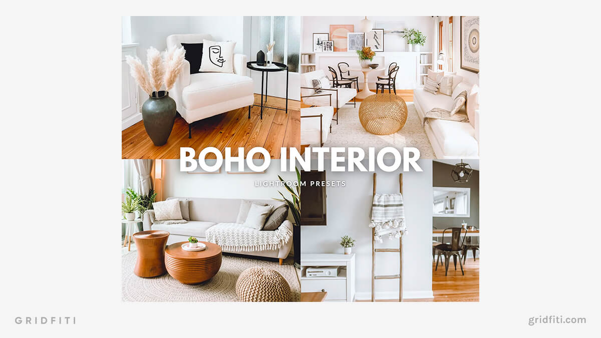 Warm Bohemiam Interior Presets