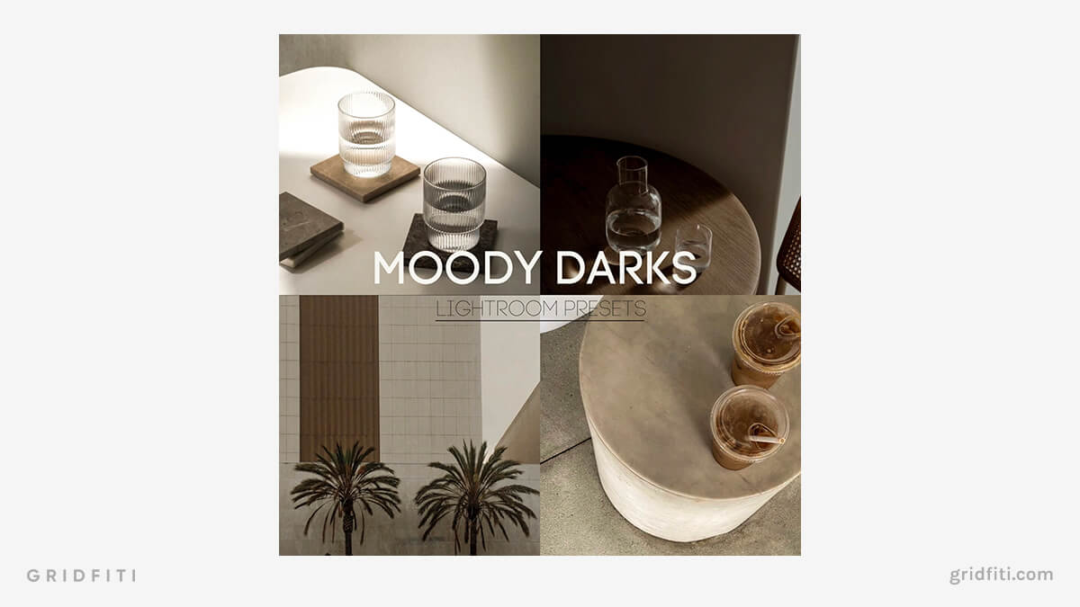 Moody Dark Indoor Lightroom Presets