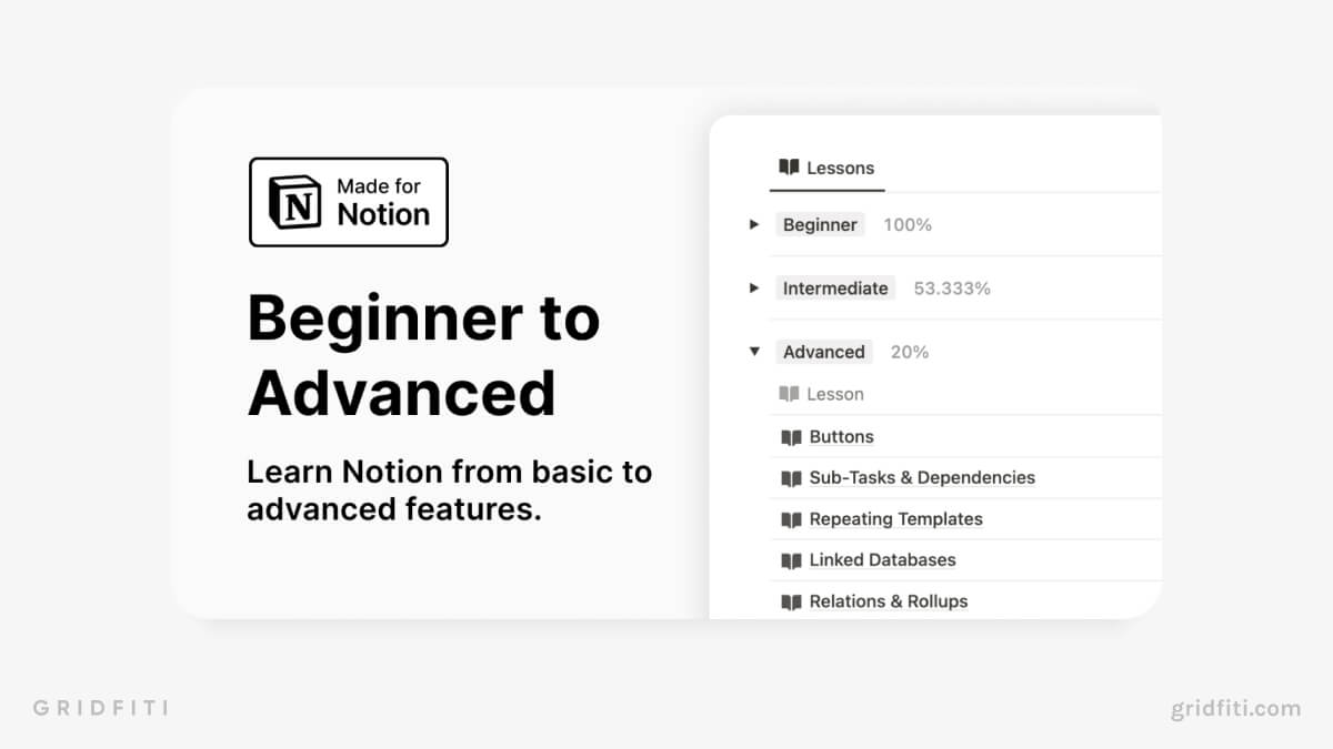 Notion Guide: Beginner to Advanced Course