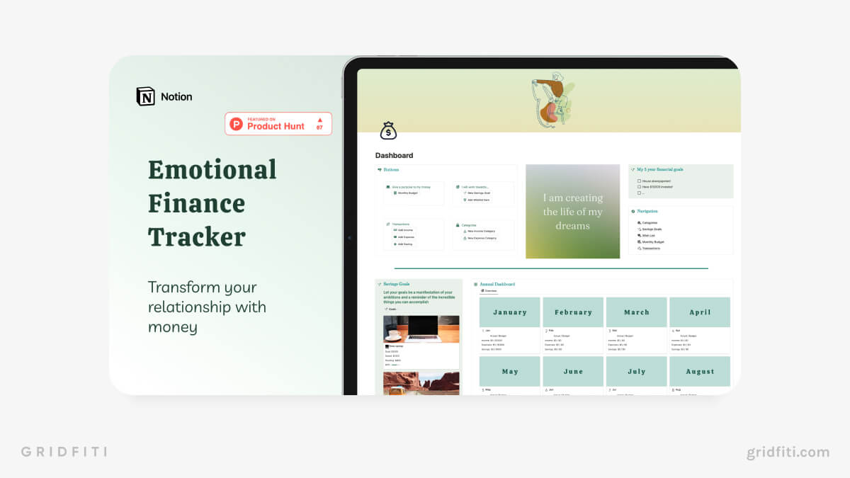 Emotional Finance Tracker for Notion