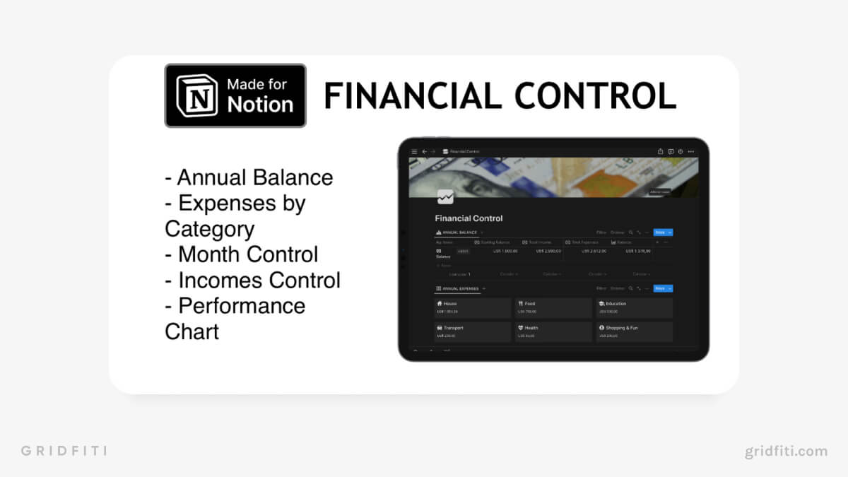 Notion Expenses Control Template