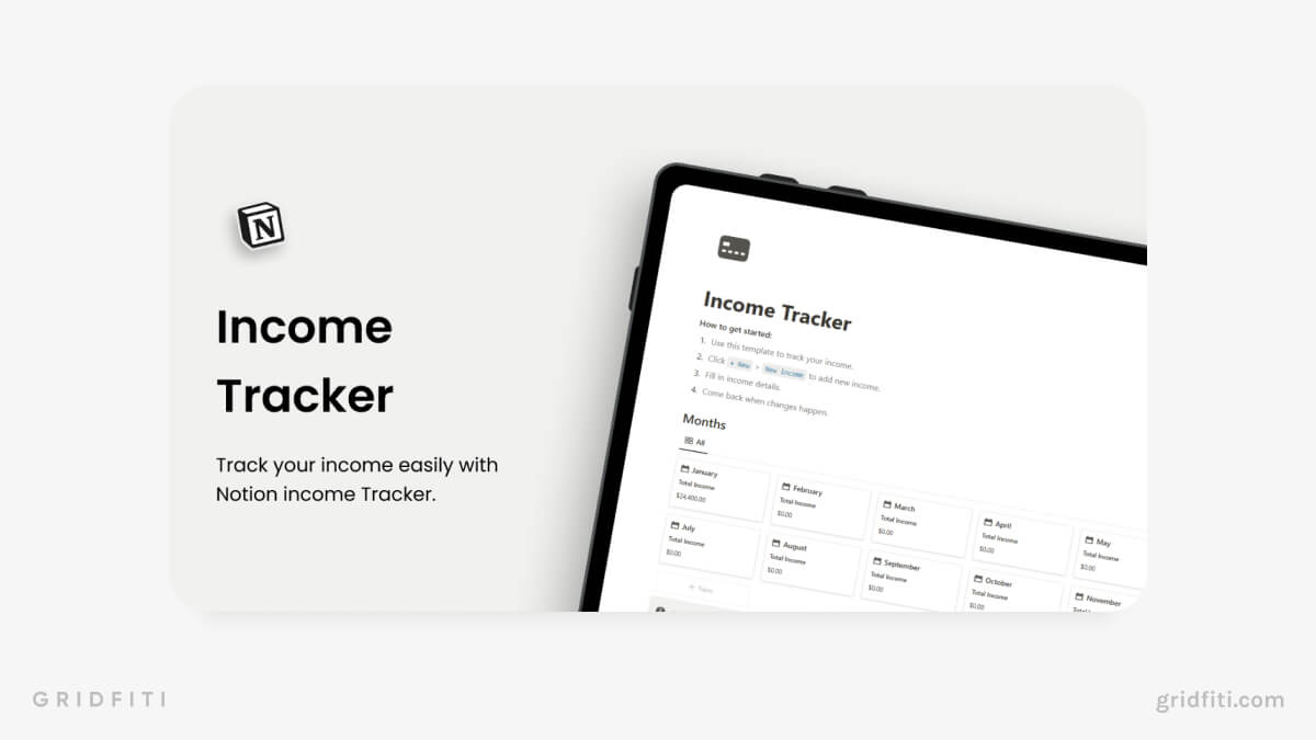 Notion Income Tracker