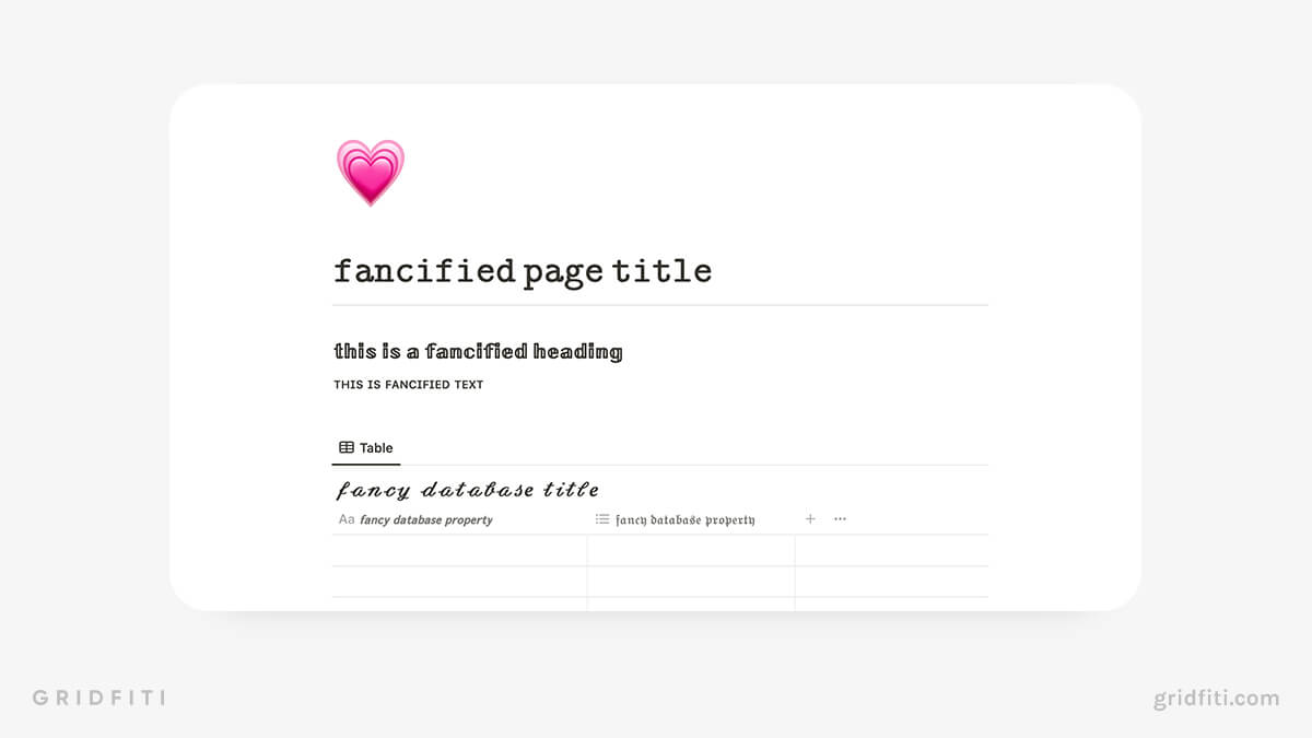 Aesthetic Notion Page Titles