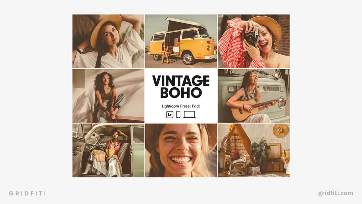 Vintage Boho Presets for Lightroom