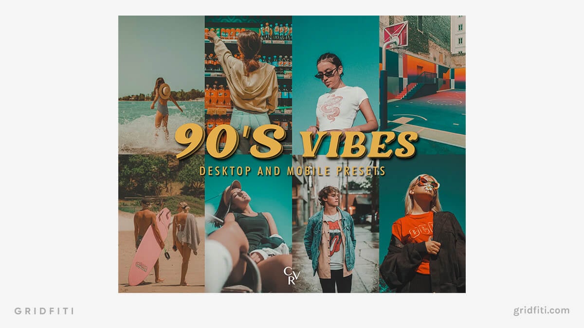 Retro 90s Vibes Lightroom Presets