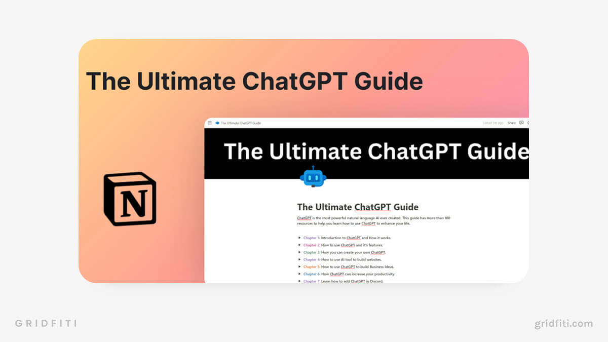 The Ultimate ChatGPT Guide