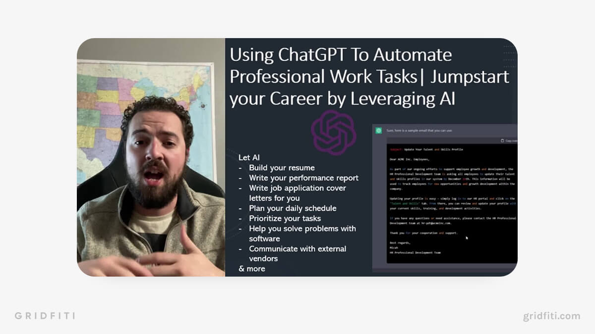 Using ChatGPT to Automate Professional Work Tasks