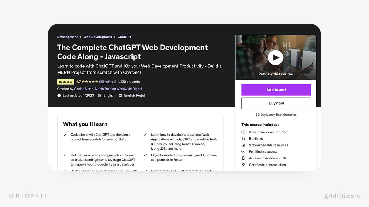 ChatGPT Web Development Code-Along in Javascript