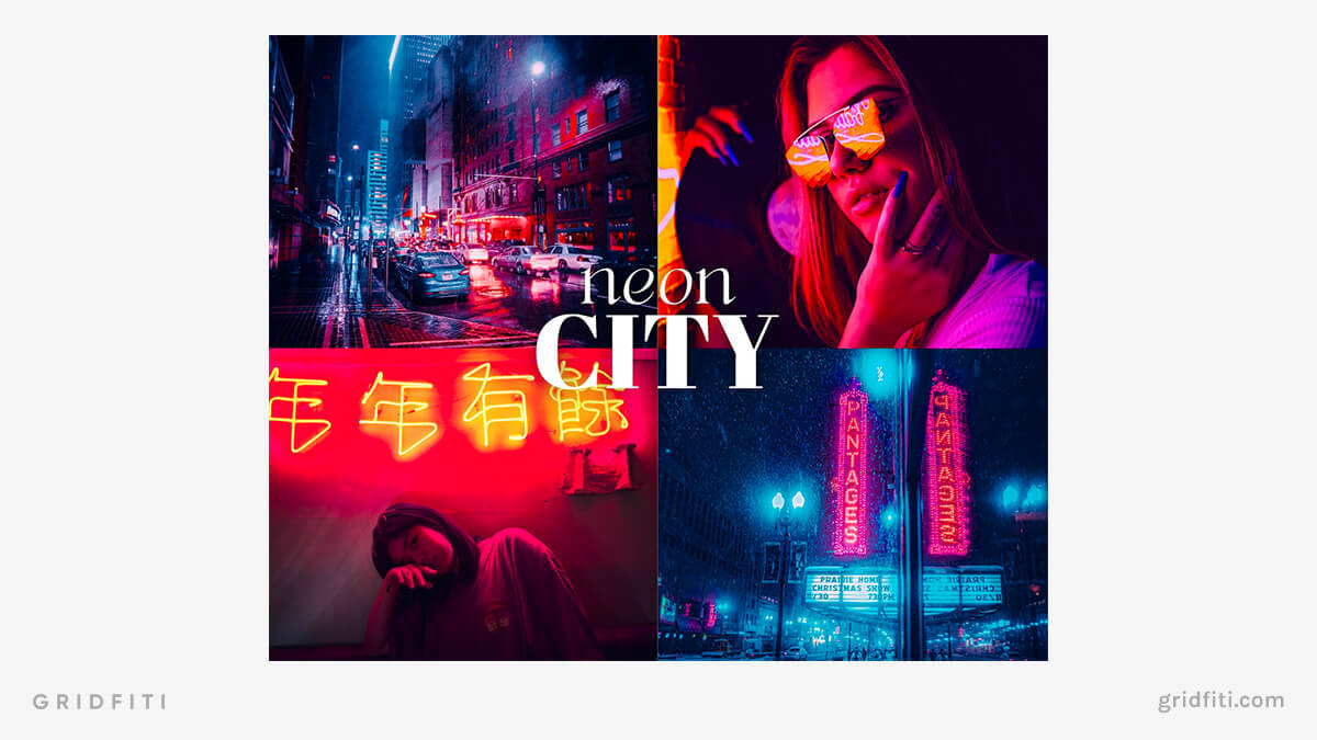 Neon City Lightroom Presets