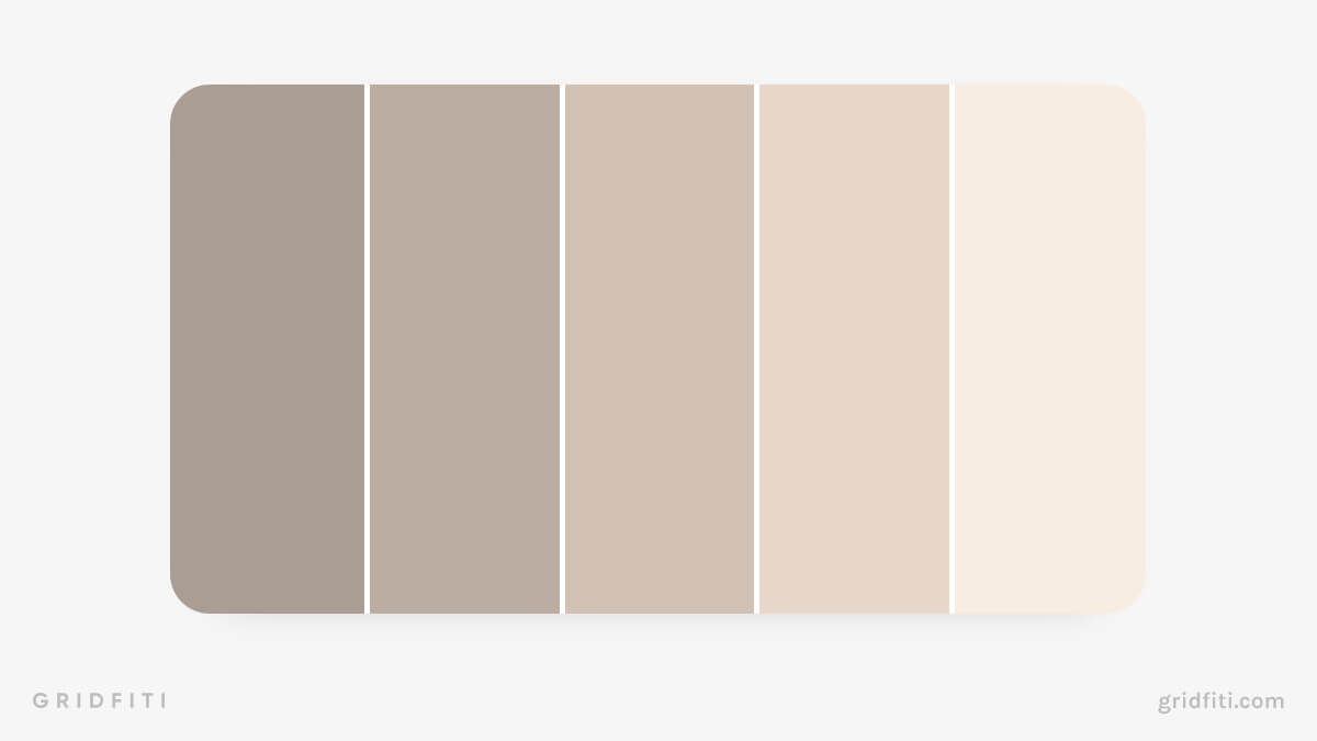 Beige & Neutral Calendar Color Scheme