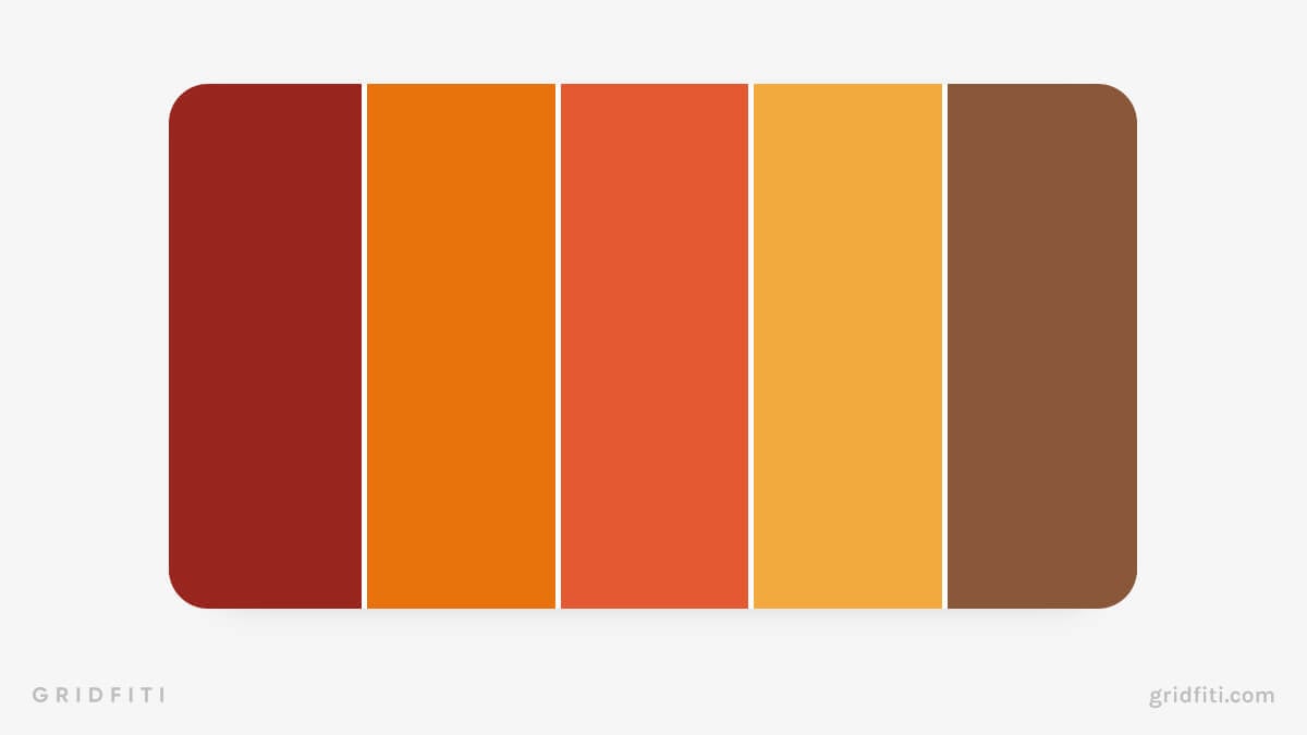 Fall Color Scheme for Google Calendar