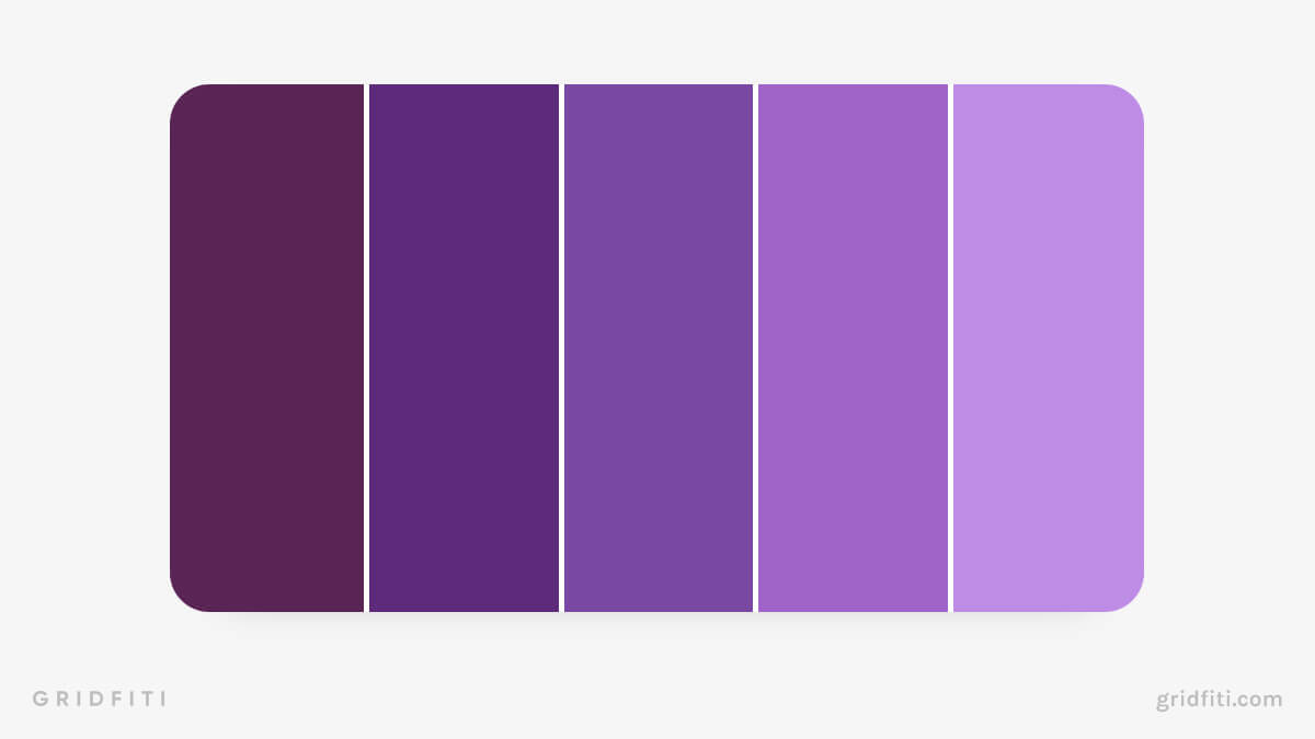 shades of purple color chart