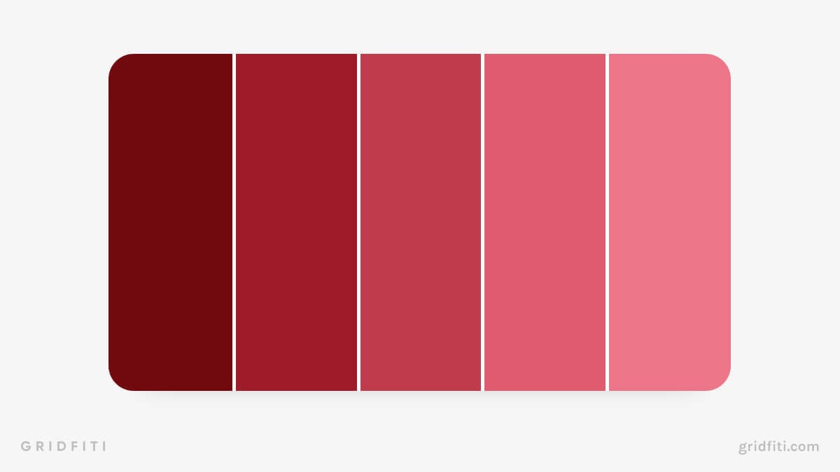 Red Google Calendar Color Scheme
